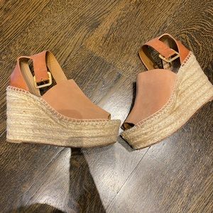 Chloe espadrille wedges. Worn 2x!